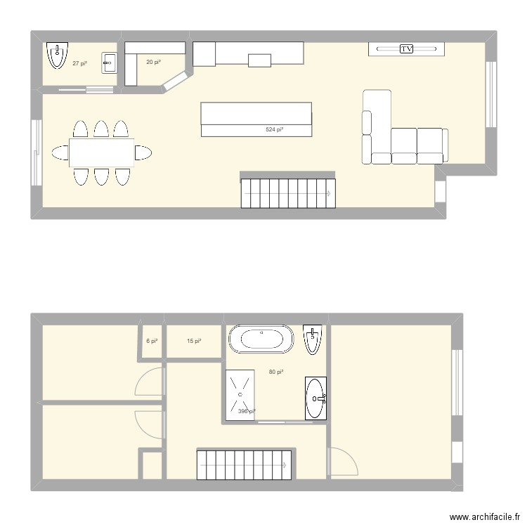 R-C 16' X 40'. Plan de 0 pièce et 0 m2