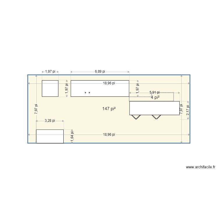 Caisse. Plan de 0 pièce et 0 m2