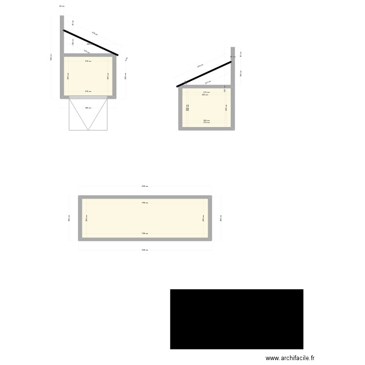 Plan de coupe. Plan de 0 pièce et 0 m2