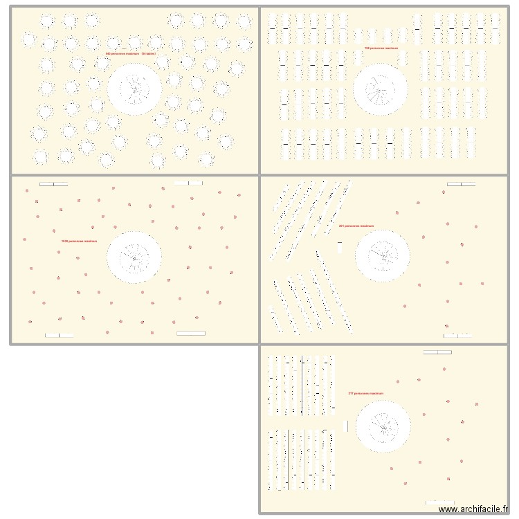 grand hall. Plan de 5 pièces et 6174 m2