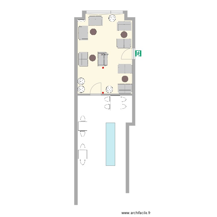 Chicha bar avec meubles. Plan de 0 pièce et 0 m2