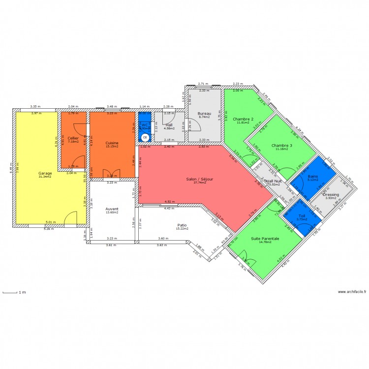 soliellade. Plan de 0 pièce et 0 m2