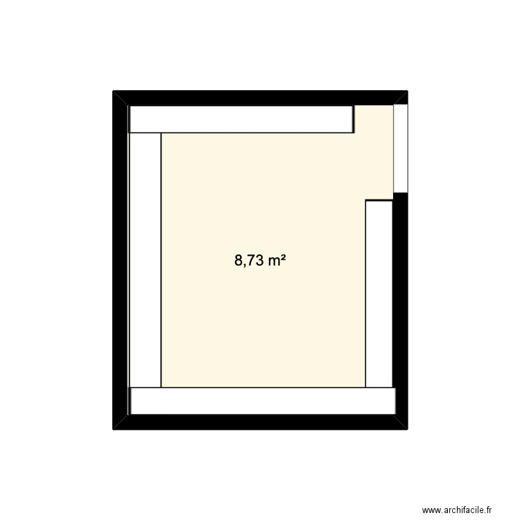 Les Mauvais Garçons 1er étage - 04 07 2022. Plan de 1 pièce et 9 m2