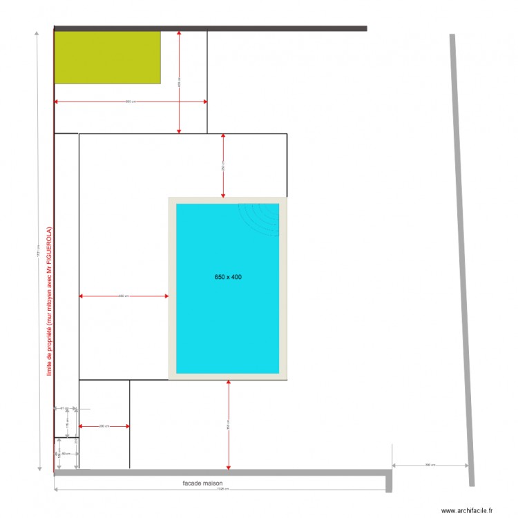 Dalle piscine sans pool 1210c. Plan de 0 pièce et 0 m2