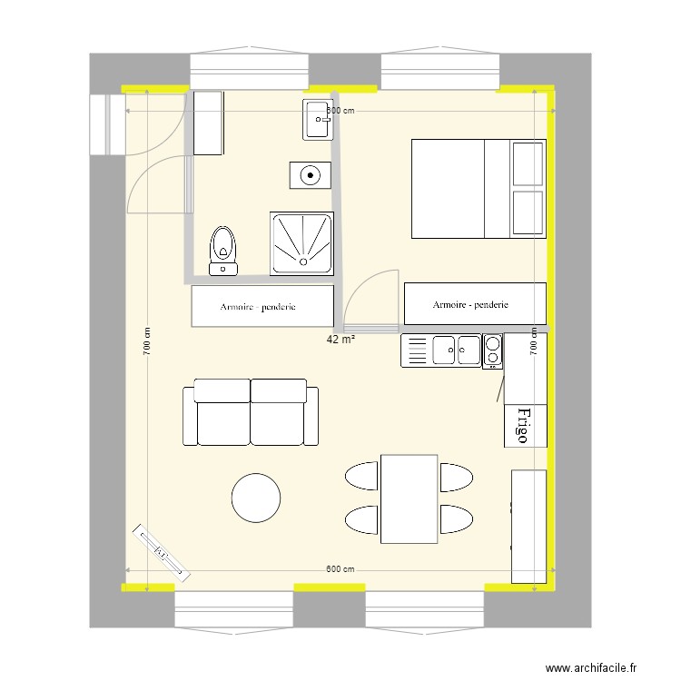 logement Rdc Com 2. Plan de 0 pièce et 0 m2