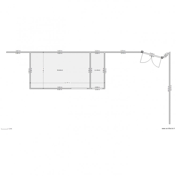 garage existant 1. Plan de 0 pièce et 0 m2