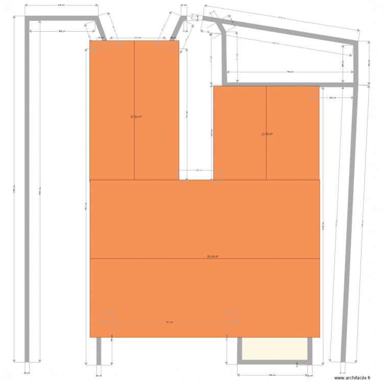 Plan de masse actuel. Plan de 0 pièce et 0 m2