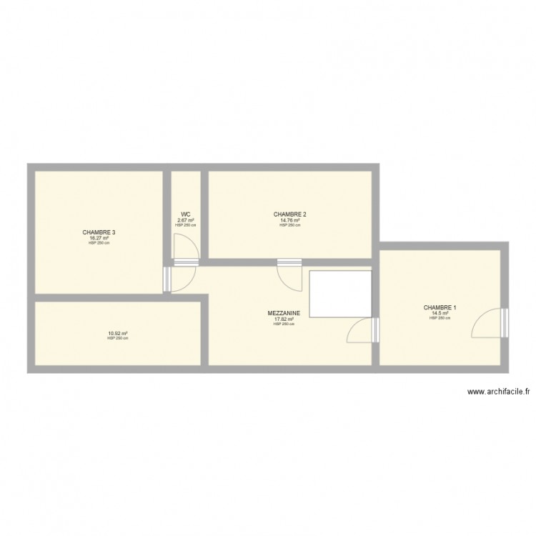 etage 2 maison cangey. Plan de 0 pièce et 0 m2