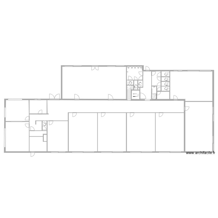 CNDK fondamental . Plan de 29 pièces et 585 m2