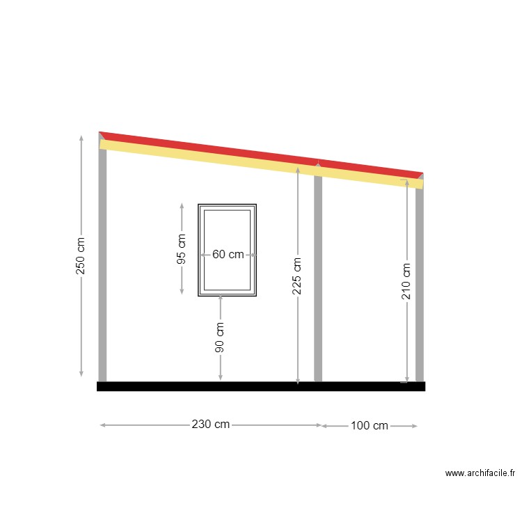 abris nord. Plan de 0 pièce et 0 m2