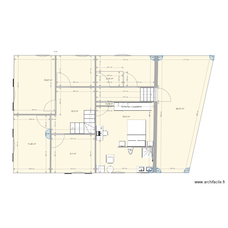  1er étage St ARCONS 29 oct2021. Plan de 0 pièce et 0 m2