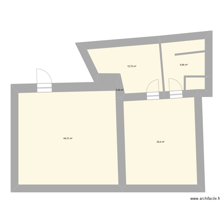 Plan maison. Plan de 5 pièces et 97 m2