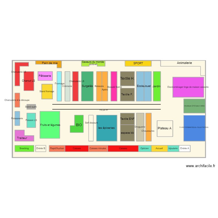 plan de masse auchan . Plan de 0 pièce et 0 m2