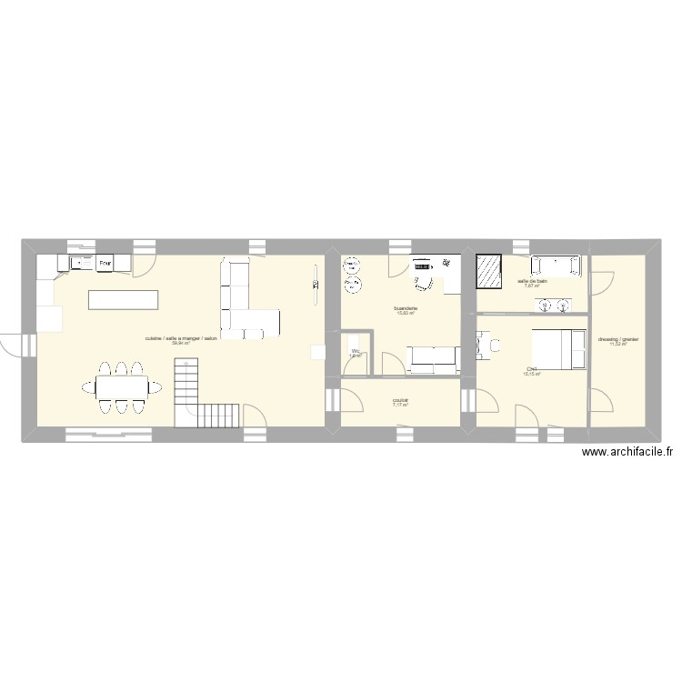 RDC. Plan de 0 pièce et 0 m2