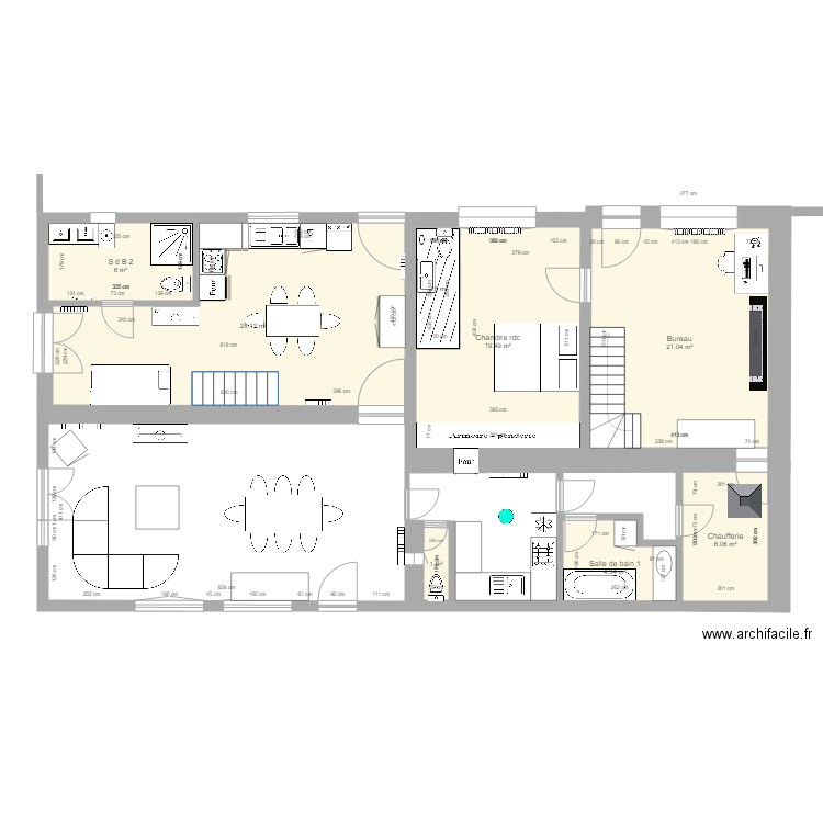 FOUESNANTavec SDB dans la chambre 2. Plan de 0 pièce et 0 m2