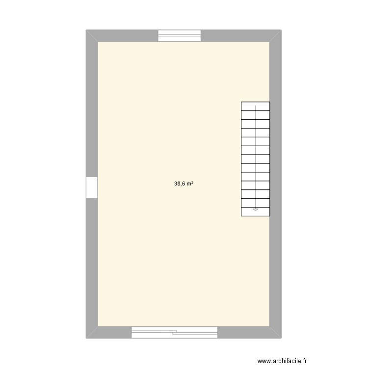 1er étage by Emma. Plan de 1 pièce et 39 m2