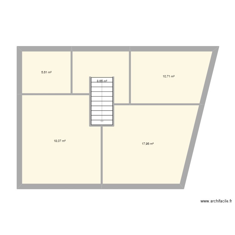 Maison Nath 2. Plan de 5 pièces et 61 m2