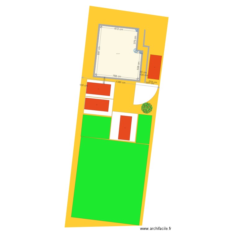 garage. Plan de 0 pièce et 0 m2