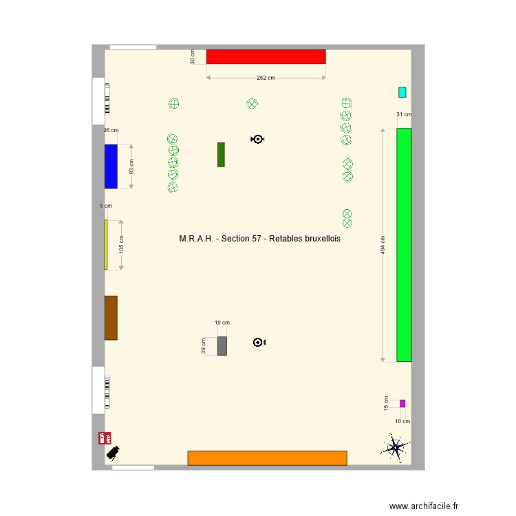 Musée Art et Histoire. Plan de 0 pièce et 0 m2