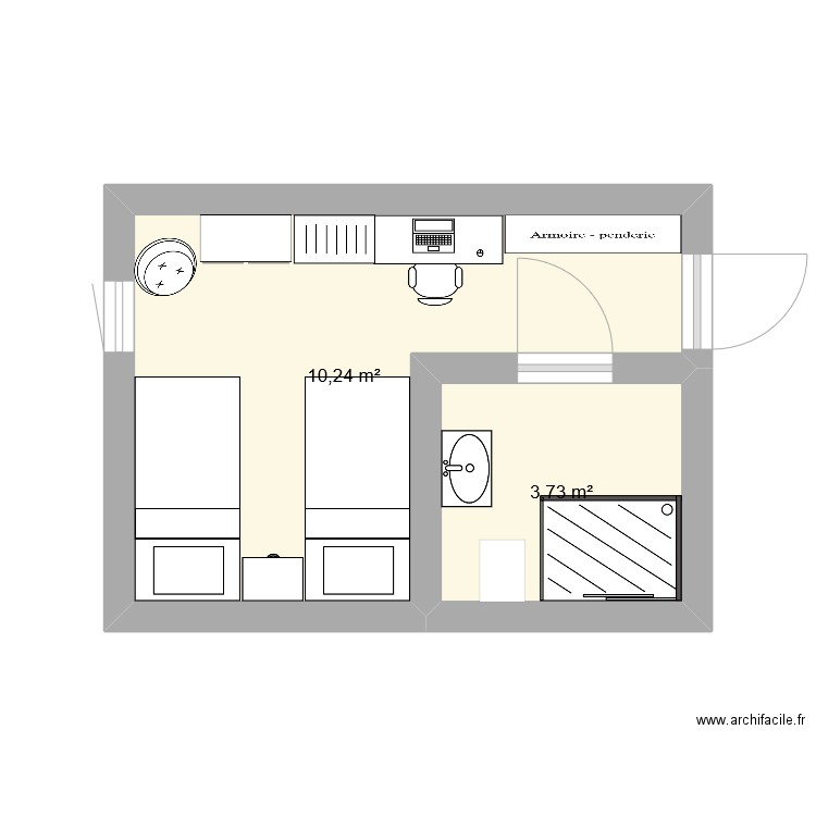 terrasse. Plan de 0 pièce et 0 m2