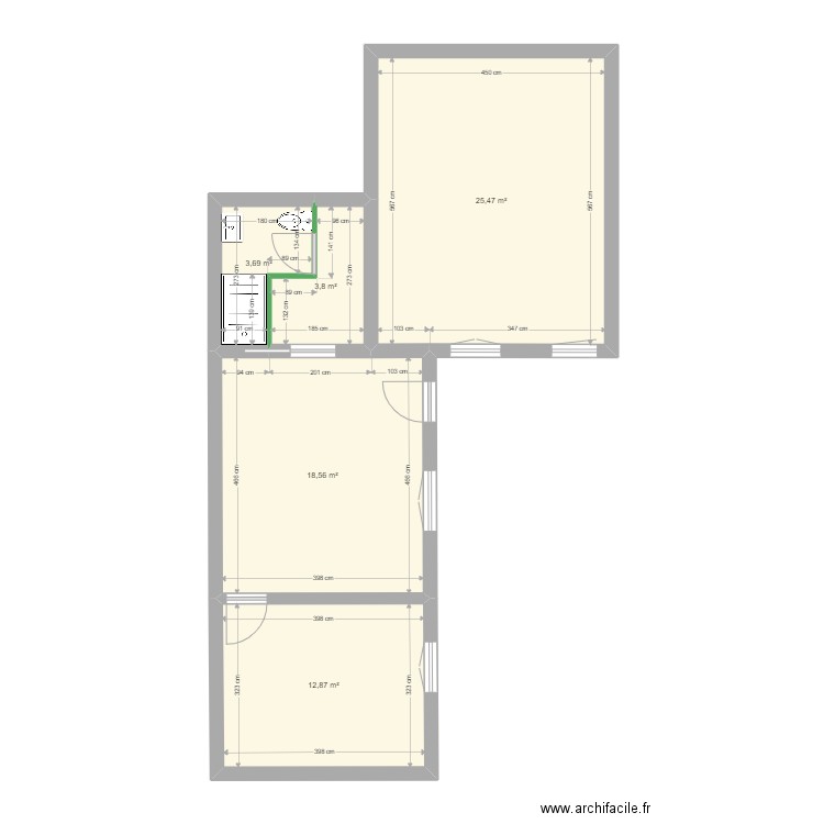 CAZEAUX. Plan de 0 pièce et 0 m2