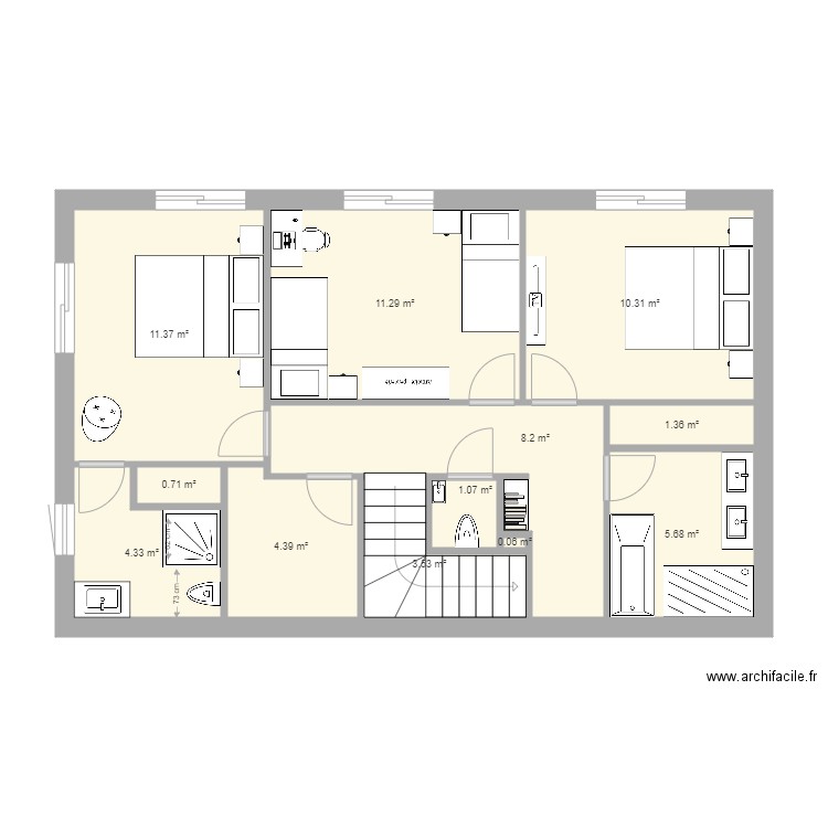 papa etage 5. Plan de 0 pièce et 0 m2