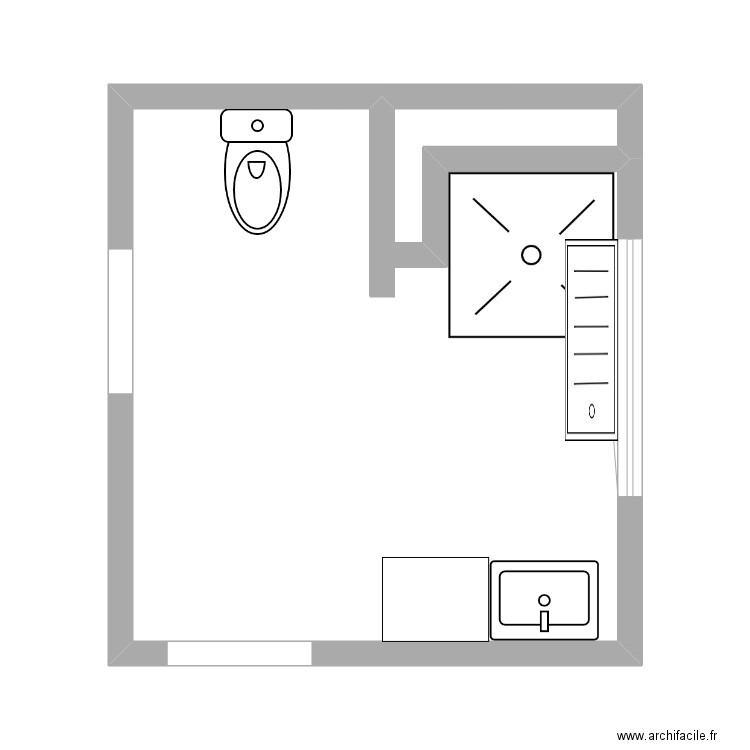 Plan VIRAYIÉ. Plan de 1 pièce et 26 m2