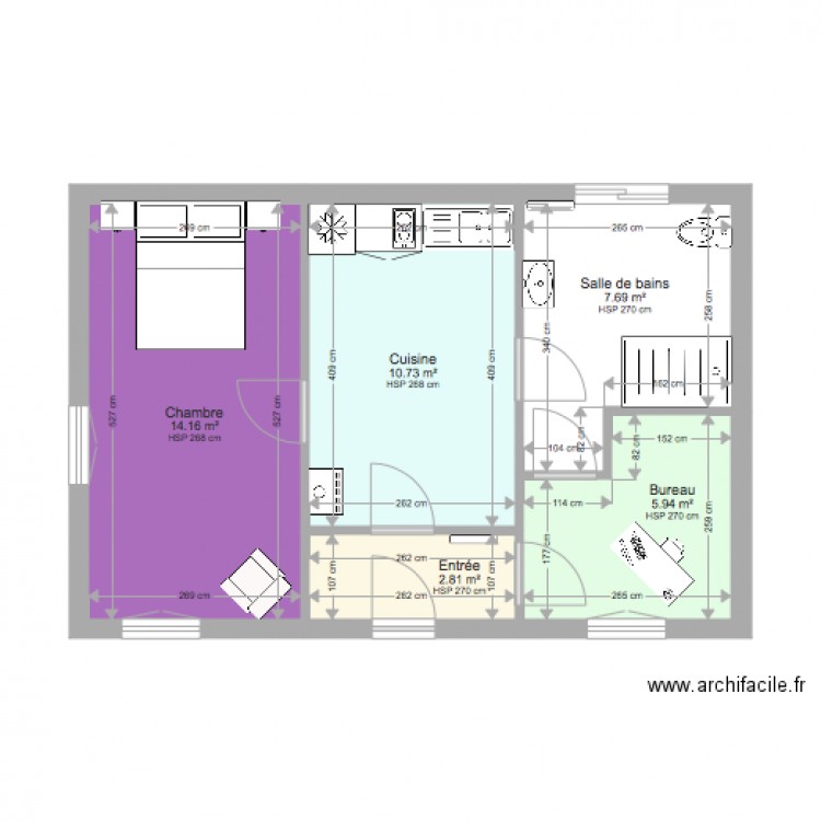 Bureau Chambre. Plan de 0 pièce et 0 m2