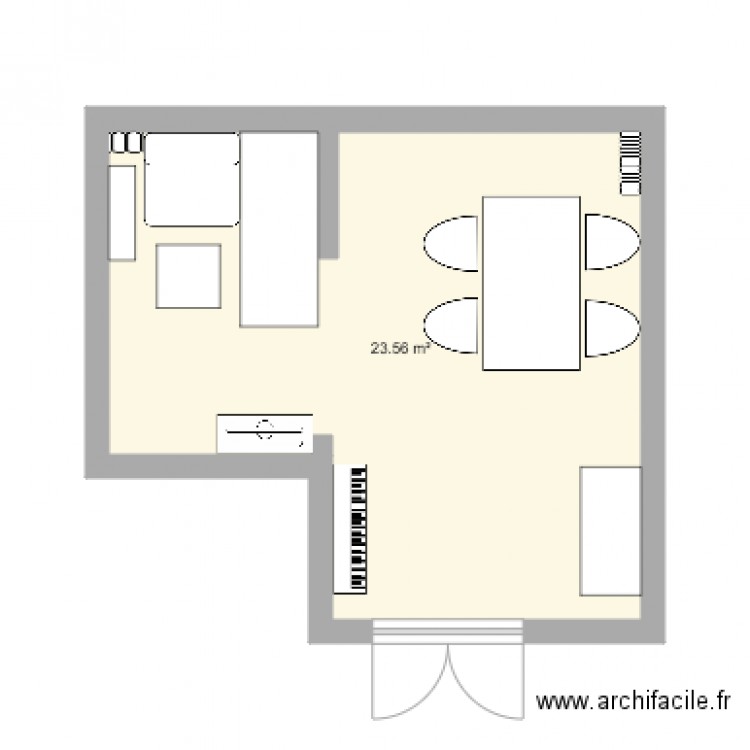 isa. Plan de 0 pièce et 0 m2