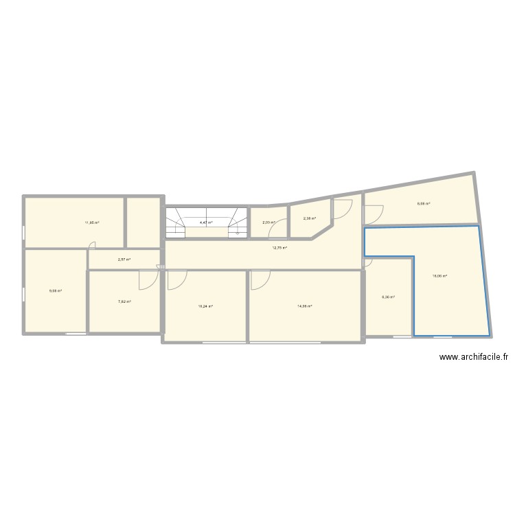 etage essai. Plan de 0 pièce et 0 m2