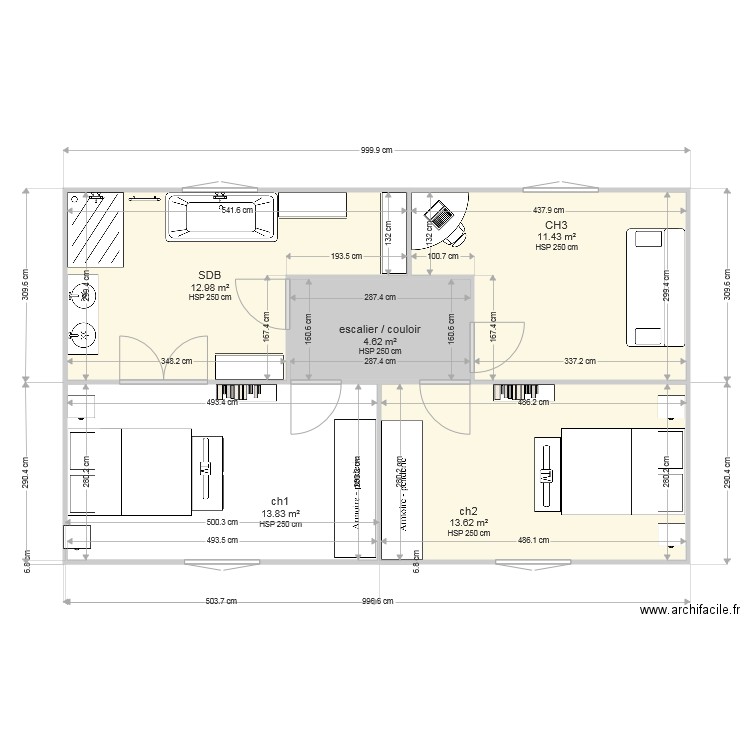 etages . Plan de 0 pièce et 0 m2