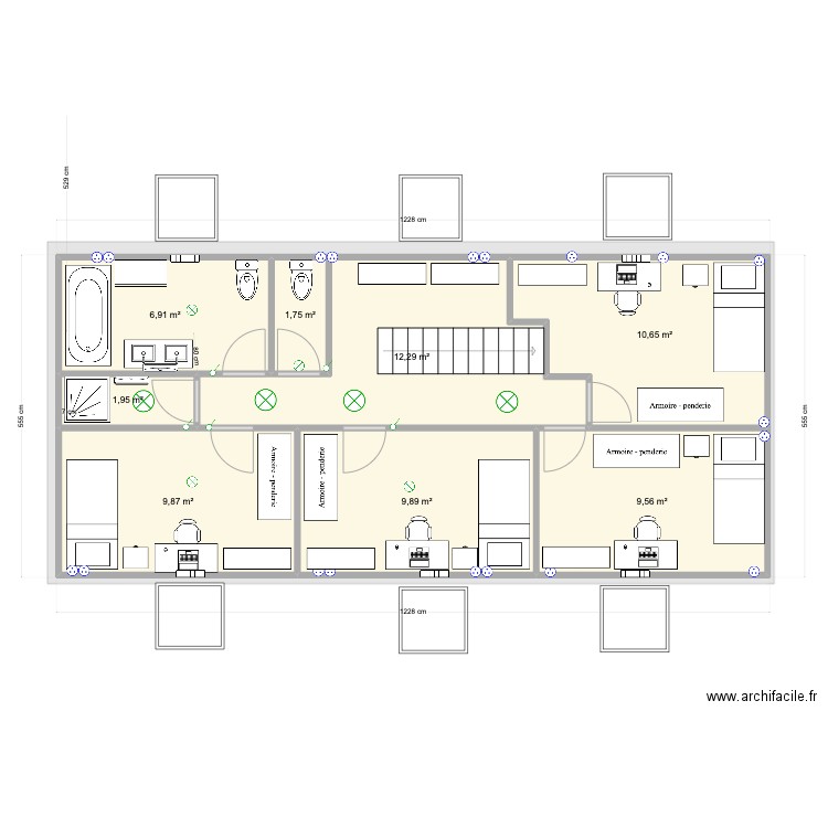 combles maison v25. Plan de 0 pièce et 0 m2