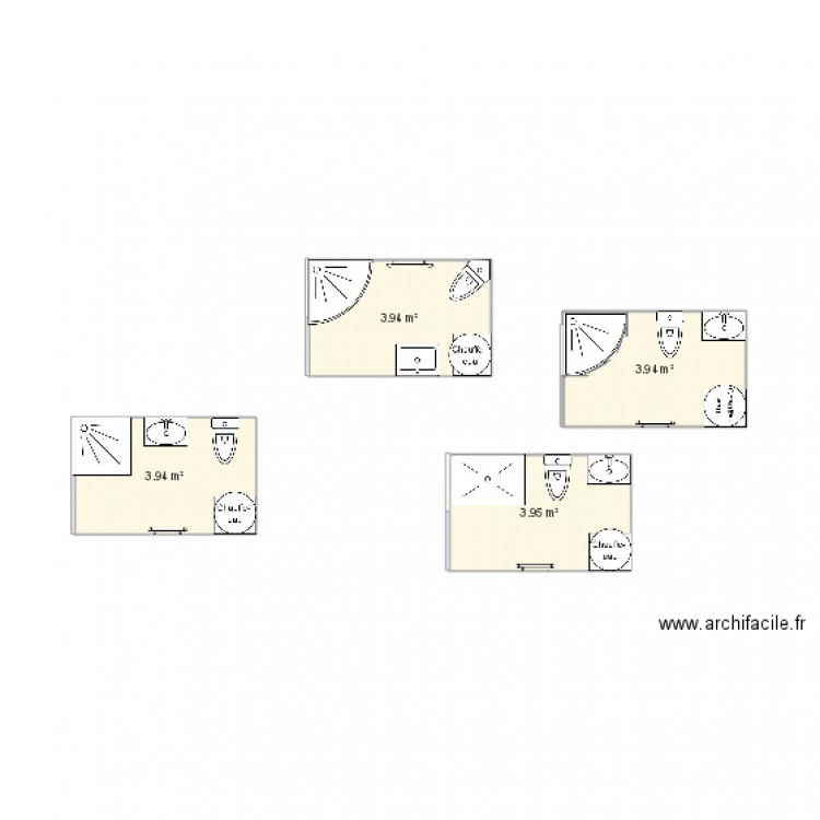 salle de bain. Plan de 0 pièce et 0 m2