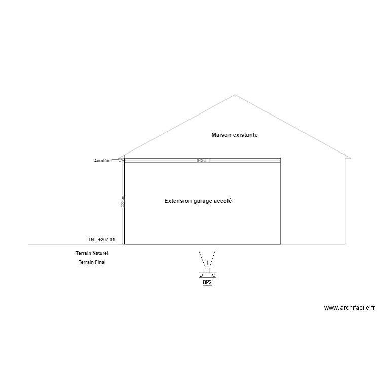 PLAN DE COUPE -LE MICHEL. Plan de 0 pièce et 0 m2