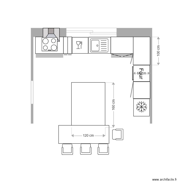 essai cuisine 1. Plan de 0 pièce et 0 m2