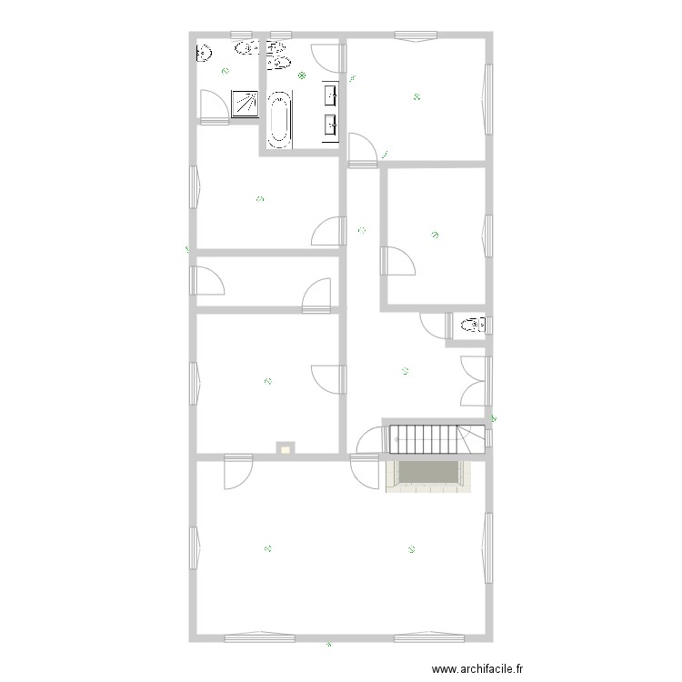 rez plan pour implantation 1. Plan de 0 pièce et 0 m2