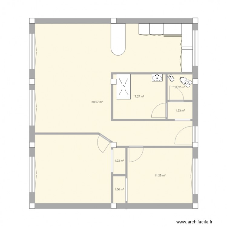 djenane. Plan de 0 pièce et 0 m2