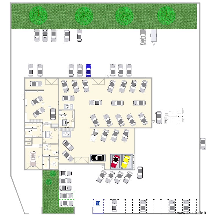 events auto romain2131cam. Plan de 16 pièces et 1197 m2