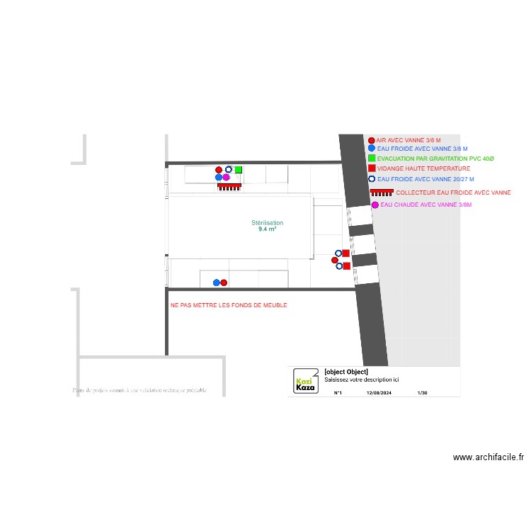 STÉ PLOMBERIE DR EL BAGDOURI. Plan de 0 pièce et 0 m2