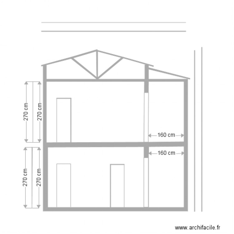 coupe AA. Plan de 0 pièce et 0 m2