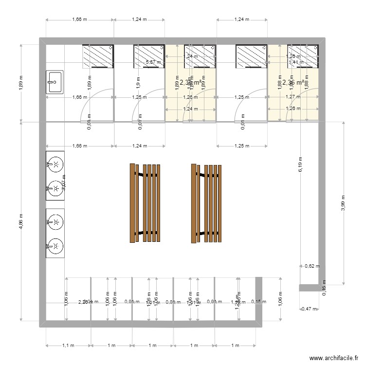 sdb. Plan de 0 pièce et 0 m2