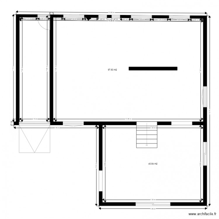 agrandissement. Plan de 0 pièce et 0 m2