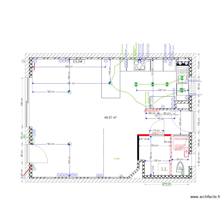 2020 11 19  Plan Modifs Buanderie final. Plan de 0 pièce et 0 m2