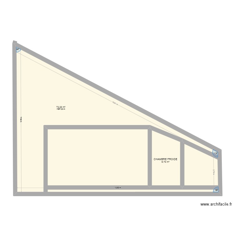 piscine. Plan de 2 pièces et 95 m2