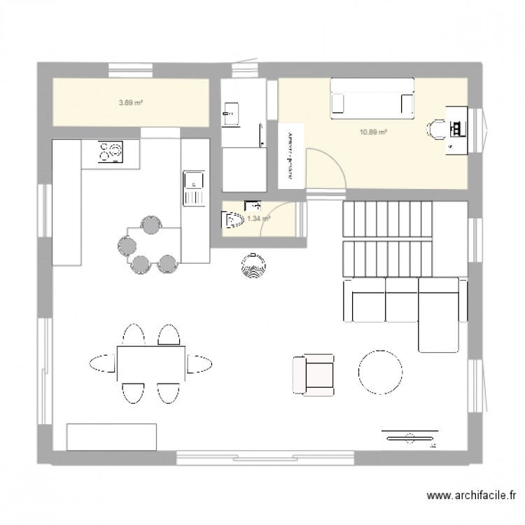 maison 10x9 RDC v4. Plan de 0 pièce et 0 m2