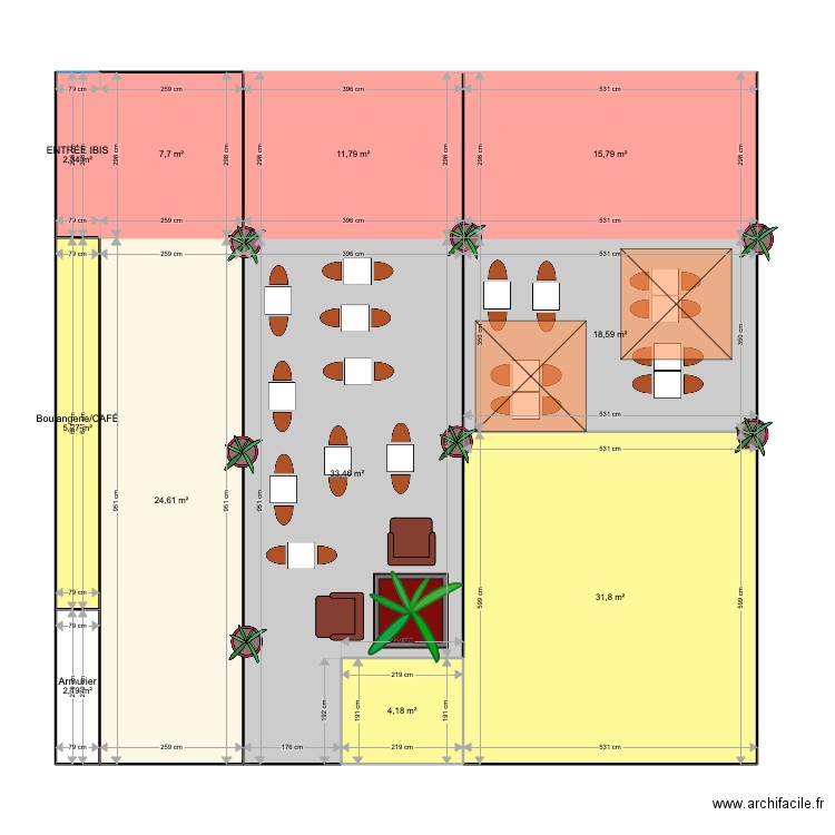 Terrasse aménagée essai. Plan de 0 pièce et 0 m2