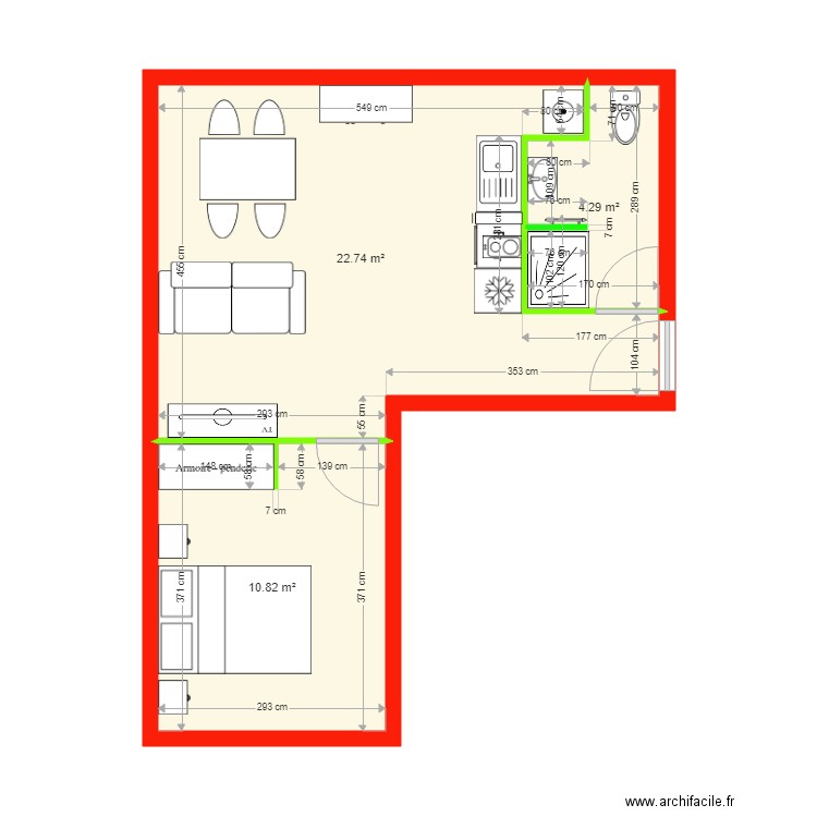 R1 Gauche. Plan de 0 pièce et 0 m2