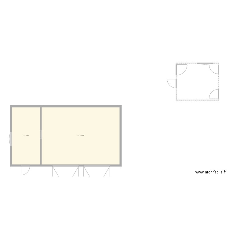 Garage. Plan de 0 pièce et 0 m2