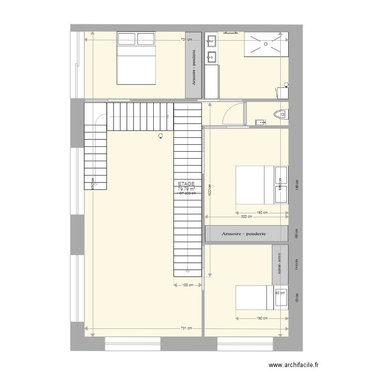 ETAGE 1. Plan de 0 pièce et 0 m2