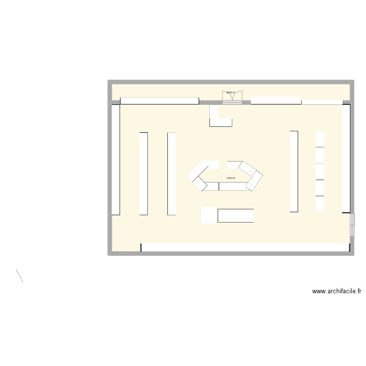 Animalerie Bricomarché. Plan de 0 pièce et 0 m2